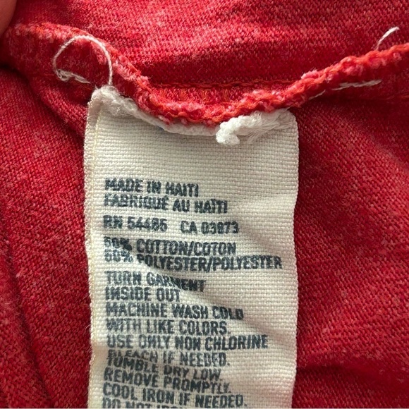 American Eagle Heather Red Graphic T-shirt Men Size Large - Picture 7 of 7